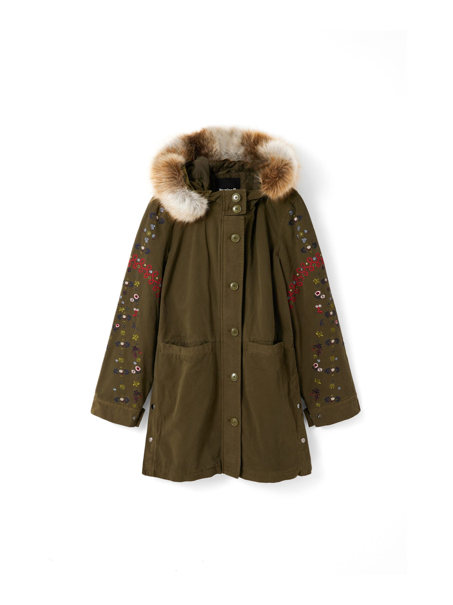 Parca de invierno Desigual en Caqui 11920813 Liquidación